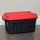 11L/37L/140L Black and Red Small Tuff Stackable Storage Box with Lid and Carry Handles