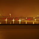 1000 LED 25m Indoor Outdoor Christmas Multi Function Mains Operated String Lights with Timer & Clear Cable in Red & Vintage Gold