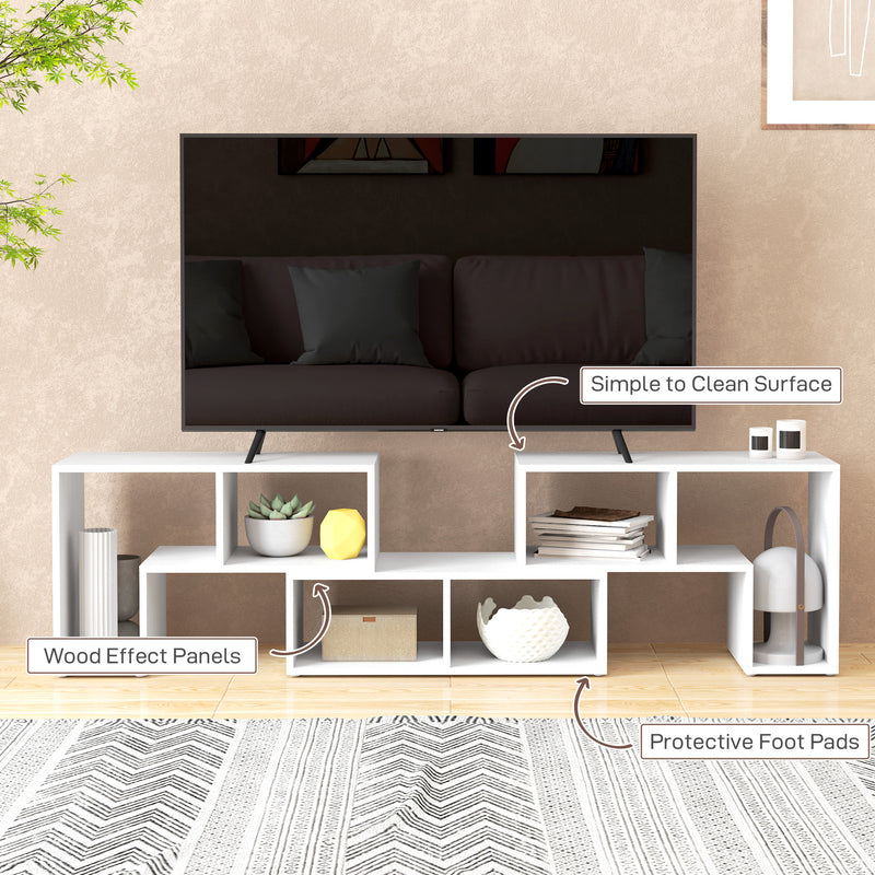 HOMCOM TV Unit for TVs up to 75 Inches, Free Combination TV Stand