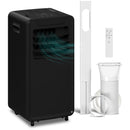 HOMCOM 10000 BTU Mobile Portable Air Conditioner Room Ac Unit W/ RC, Black