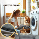 PawHut Dog Sofa Bed, Washable Pet Bed With Non-Slip Bottom, Grey