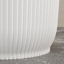 Outsunny Set Of 2 Round Plant Pots Outdoor 22cm For Garden, White