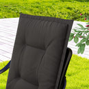 Outsunny Set Of 4 Garden Chair Cushions, Outdoor Seat Pads