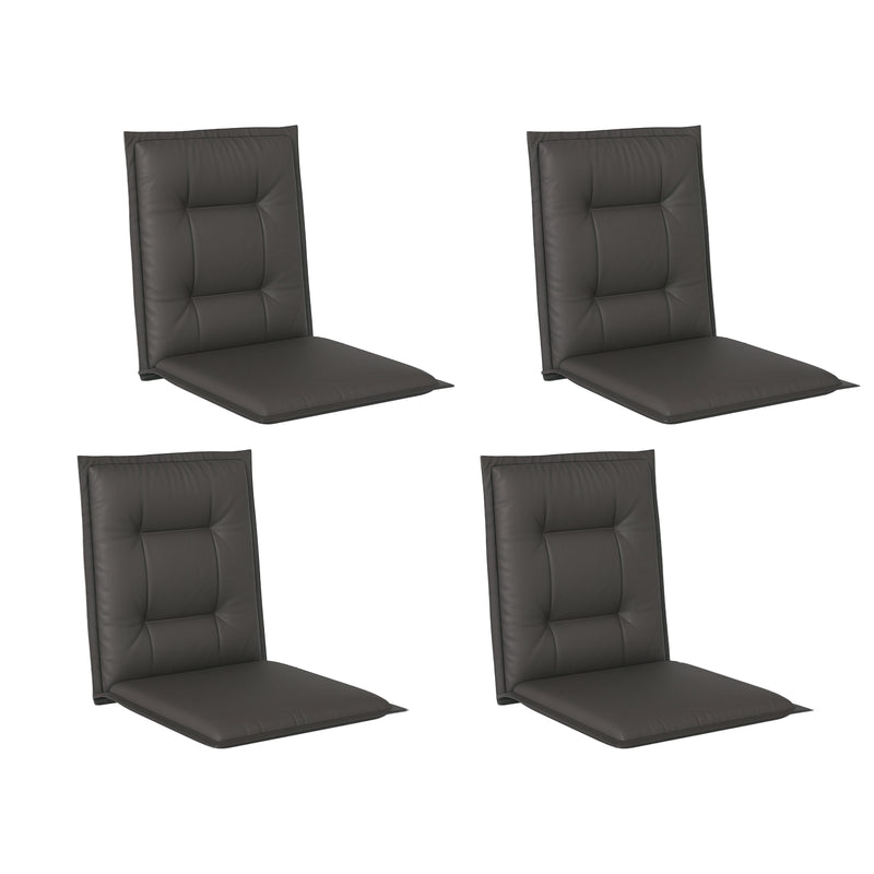 Outsunny Set Of 4 Garden Chair Cushions, Outdoor Seat Pads