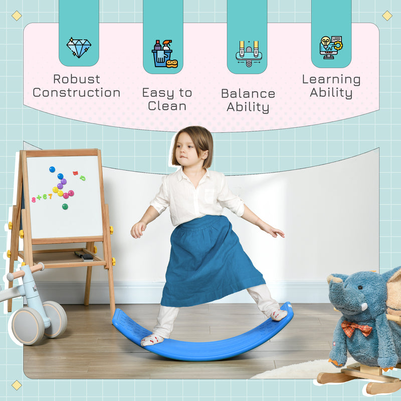 ZONEKIZ Balance Board, Kids Wobble Board For 3-6 Years, Dark Blue