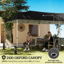 Outsunny 3 X 6 M Pop Up Gazebo, UPF50+ Wedding Party Tent Marquee, Black