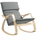 HOMCOM Comfortable Relax Rocking Chair With High Back