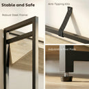 HOMCOM Bookcase Anti-Slip Design 5-Tier Oak