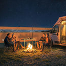 Outsunny Camping Windbreaks with Clear Windows, Orange