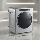 HOMCOM 5/3 Kg Portable Vented Tumble Dryer Machine With Timer, Silver Tone