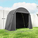 Outsunny 8 x 4 ft Garden Storage Shed Tent Bike Tent, Dark Grey