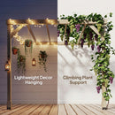 Outsunny Lean-To Wooden Pergola Kit, Grape Trellis with Stable Structure