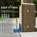 Outsunny Lean-To Wooden Pergola Kit, Grape Trellis with Stable Structure