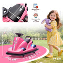 AIYAPLAY Electric Kids Bumper Car With 360 Degree Rotation Spin, Pink