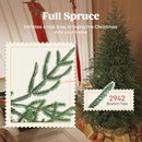 HOMCOM Christmas Tree, Full Spruce Xmas Tree, Easy Assembly