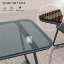 Outsunny 4 Piece Rattan Garden Furniture Set With Cushions, Natural