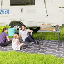 Outsunny 3ft Folding Camping Table With 2 Adjustable Height,