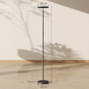 HOMCOM RGB Floor Lamp With Rotatable Head, Modern Standing Lamp, Black