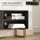 HOMCOM TV Unit, TV Stand Cabinet with Shelves and Storage Cupboard