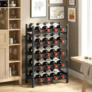 HOMCOM Wine Rack Freestanding 5-Tier 20-Bottle Capacity Black