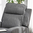 HOMCOM Electric Armchair, Fabric Recliner Chair With USB Port, Charcoal Grey