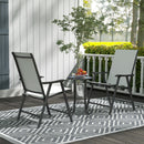 Outsunny 35.5cm Round Mosaic Garden Side Table Plant Stand w/ Shelf