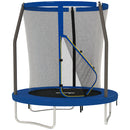 SPORTNOW Outdoor Trampoline With Safety Enclosure Net, Blue