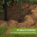 Outsunny Fruit Cage, Plant Protection Tent, Black