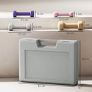 HOMCOM 10kg Dumbbell Weights Set with Carry Case, Pink, Purple, Grey, Brown