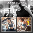 HOMCOM 10kg Dumbbell Weights Set with Carry Case, Pink, Purple, Grey, Brown