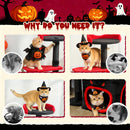 PawHut Gothic Cat Tree With Scratching Posts, Black, Halloween