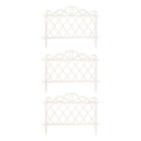 27cm x 48cm  Plastic Garden Border Fence Edging with Lattice Design