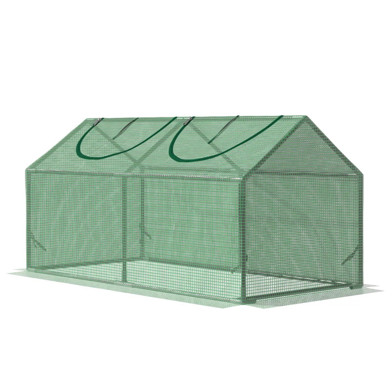 Outsunny Mini Greenhouse 119 x 60 x 60 cm - Green