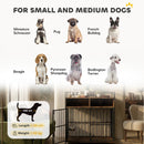 PawHut Dog Crate Furniture, Dog Cage With Rotatable Feeding Station