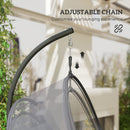 Outsunny Hanging Egg Chair With Stand, Cushions For Garden