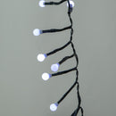 4.8m x 0.5m 425 LED Frosted Cluster Curtain Christmas Lights in White