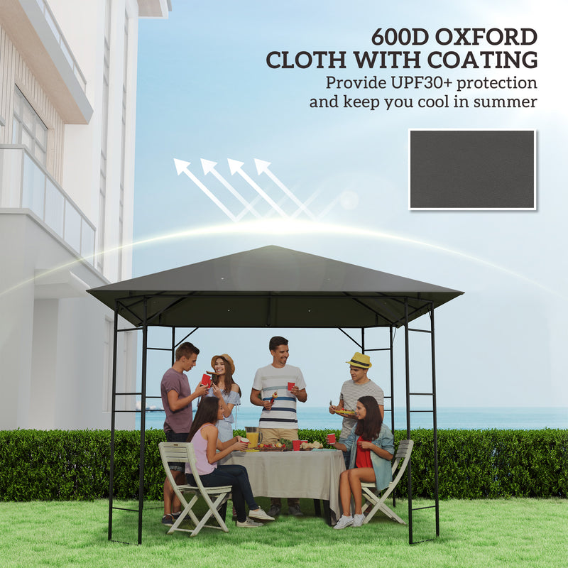 Outsunny 3 X 3(m) Gazebo Canopy Replacement Cover With Drain Holes