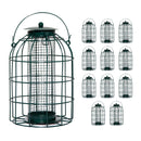 Wild Bird Fat Ball Feeder with Squirrel Guard