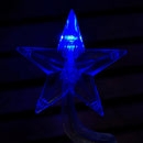 Set of 4 Battery Operated LED Multi Coloured Spiral Tree Path Lights Christmas Decoration with Timer