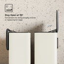 8L Hanging Kitchen Bin, Rubbish Bin W/ Stay-Open Lid For Under Sink