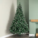 7ft (2.1m) Tall Rocky Mountain Pine Christmas Tree with 1208 Snow Tipped Branches & Pinecones