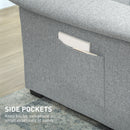 HOMCOM Click Clack Sofa Bed 2 Seater Sofa Bed for Living Room