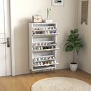 HOMCOM Slim Shoe Storage Cabinet With 3 Flip Drawers For Hallway