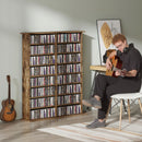 HOMCOM CD Storage Unit DVD Tower Blu-ray Storage Shelf for Office, Brown
