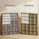 HOMCOM CD Storage Unit DVD Tower Blu-ray Storage Shelf for Office, Brown