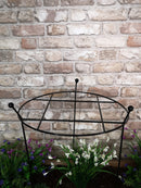 80cm X 45cm Large Cottage Heavy Duty Black Metal Herbaceous Garden Plant Support Grow Through