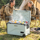 Outsunny Compressor Car Fridge Freezer, Camping Refrigerator W/ App Control