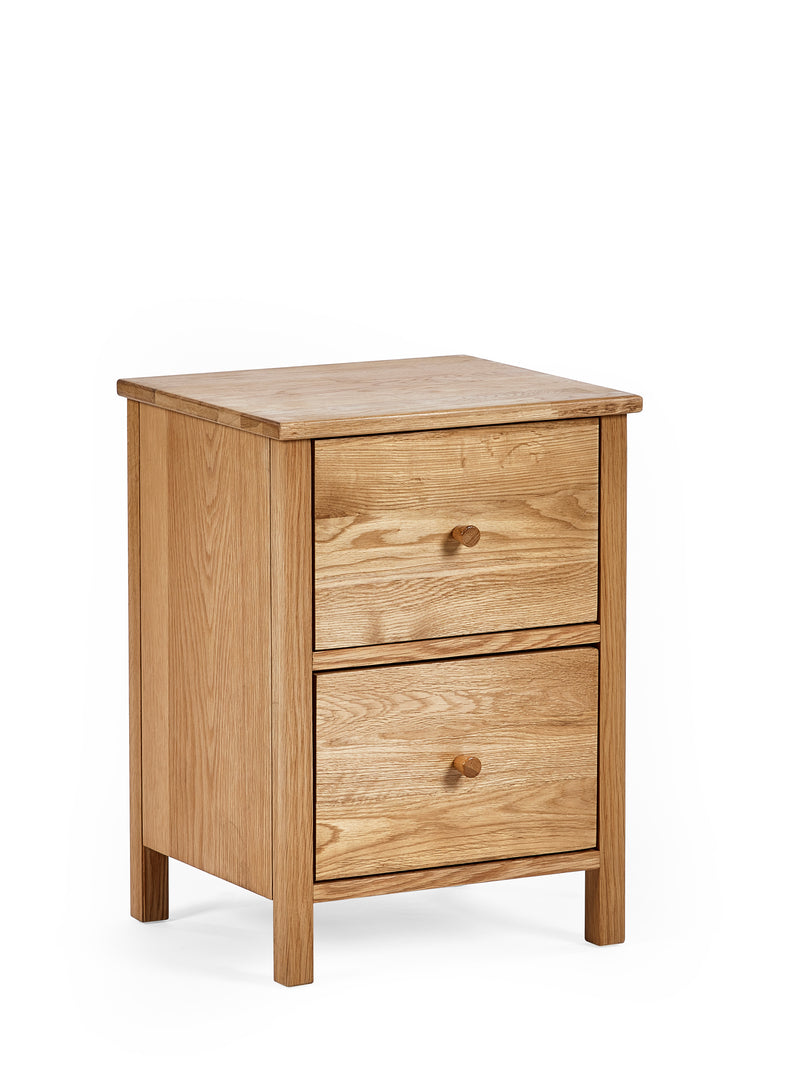 Coxmoor 2 Drawer Bedside - Oak