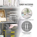 Outsunny Wooden Garden Storage Shed W/Hinged Roof And Shelf, Grey