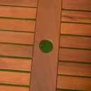 Outdoor 4 Person Rectangular Wooden Garden Dining Table with 2 Benches